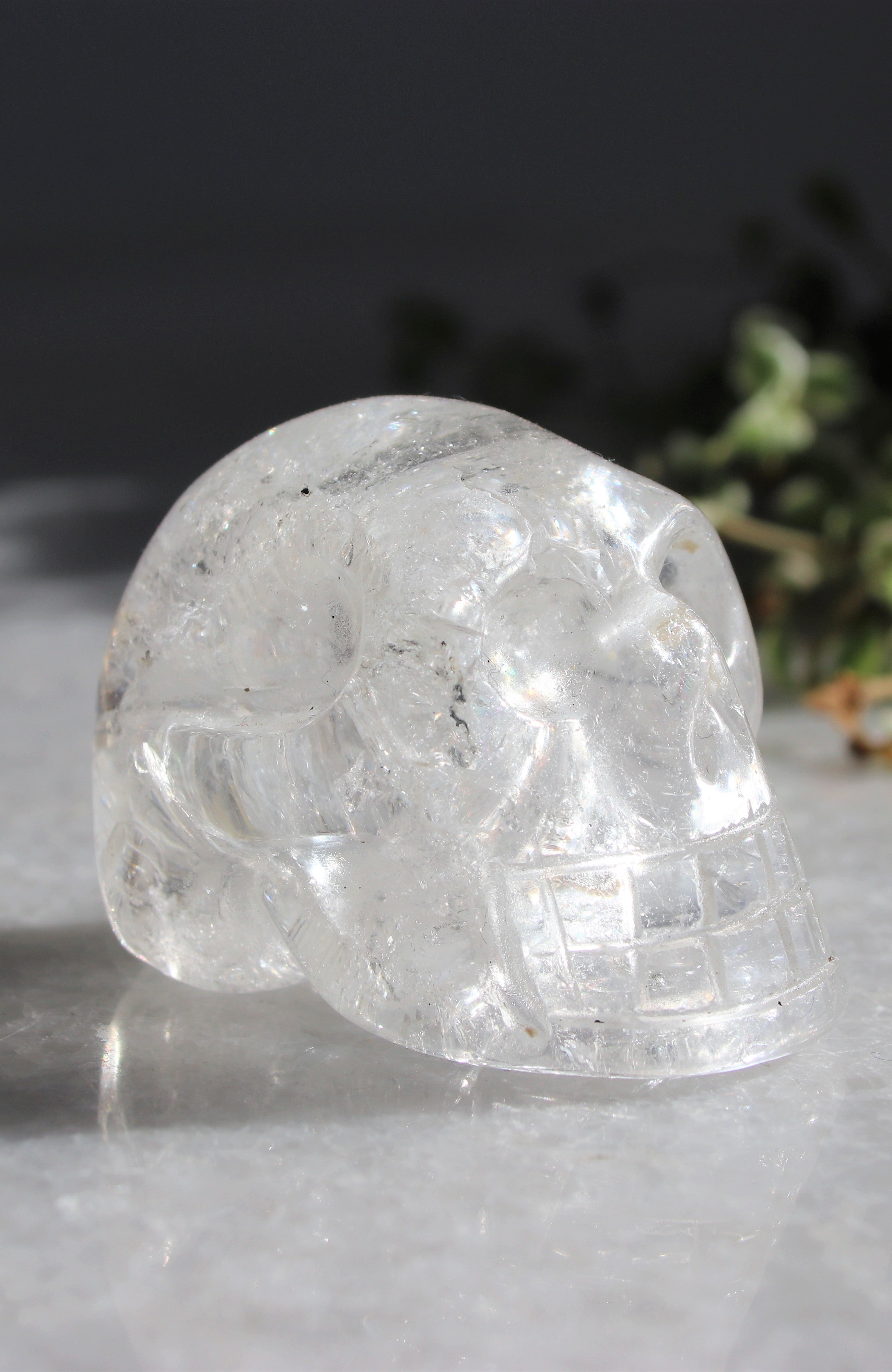 Black Tibetan Quartz Skull AA